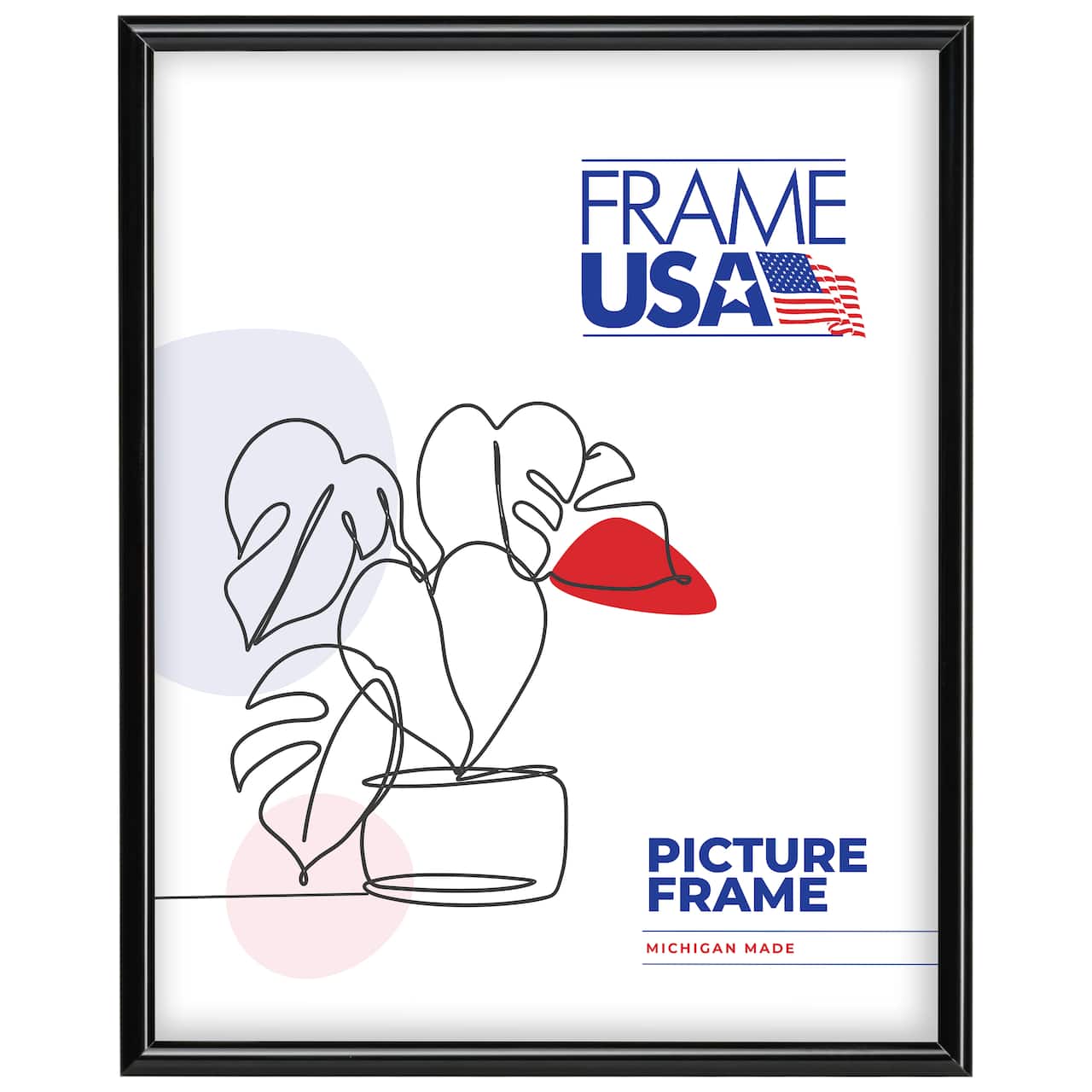 Frame USA Metal I Black Single Image Picture Frame
